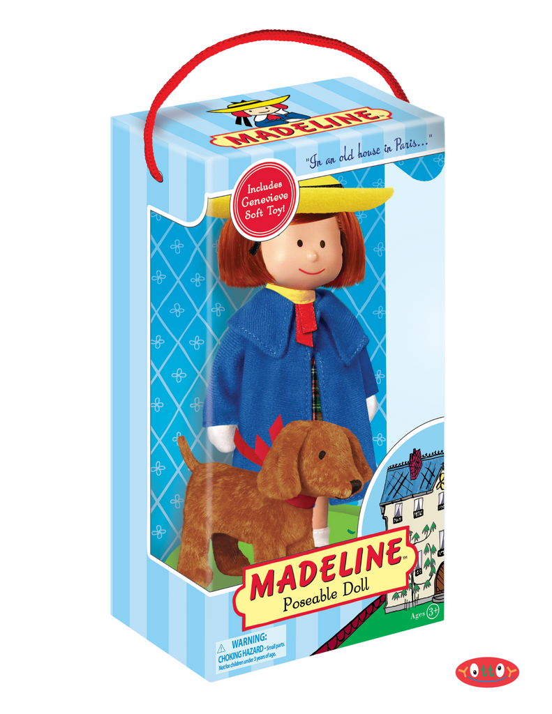 Madeline Poseable Doll with Genevieve Soft Toy in Take-Along Package